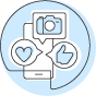 Kommunikation Icon für medikit in der Pflege